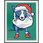 George Rodrigue HO HO HO Screenprint